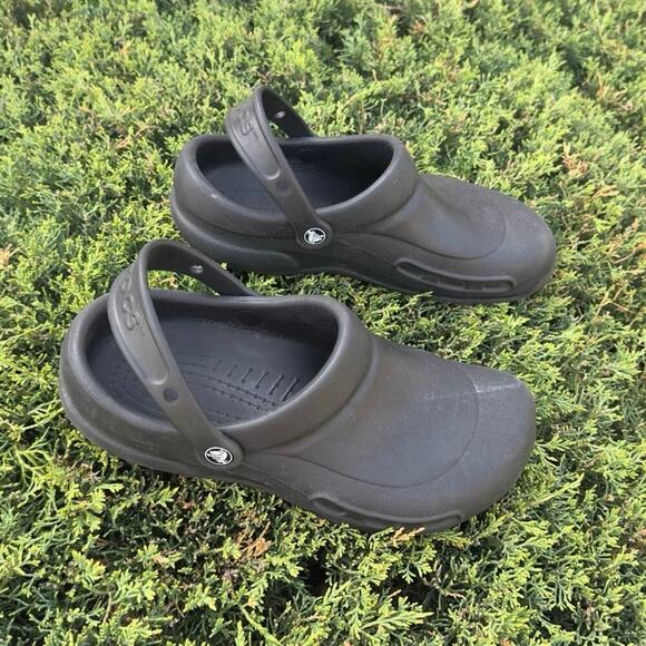 Crocs Bistro Adult Unisex‎ Work Clogs Size M8 W 10 Black Shoes - Picture 5 of 13